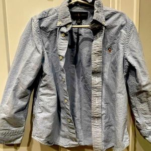 Boys Ralph Lauren chambray button down shirt